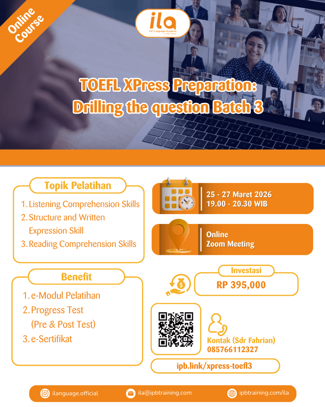 TOEFL XPress Preparation: Drilling the Question Batch 3