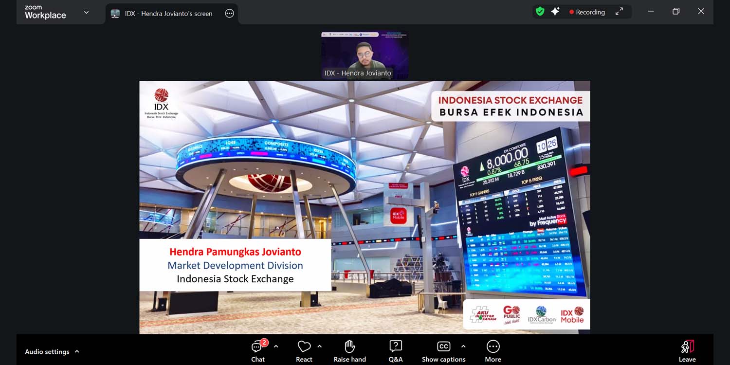 To Boost Financial Literacy, IPB University’s FEM Officially Launches the IPB Investment Club