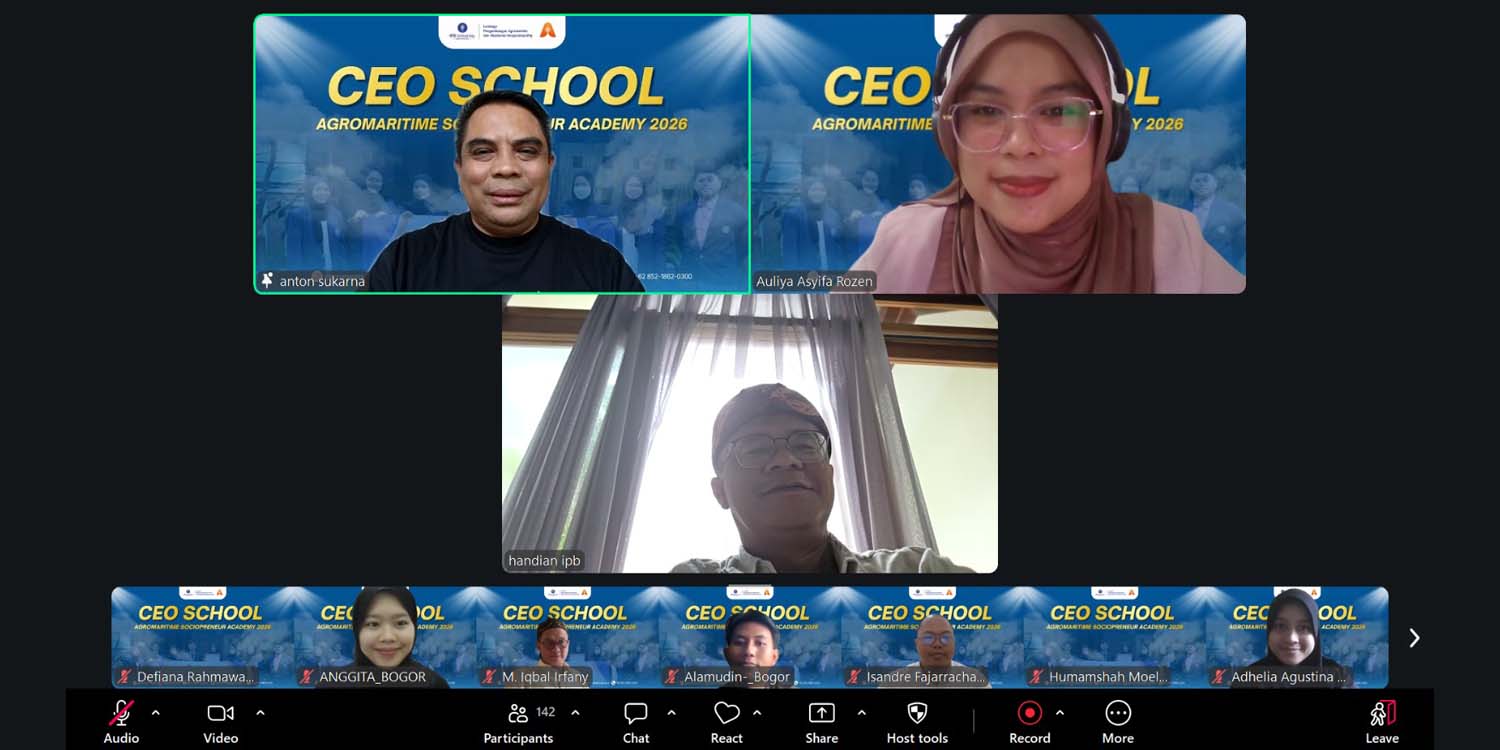 Perdana 2026, CEO School IPB University Bekali Startup Kepemimpinan Sociopreneurship dan High Performance Team