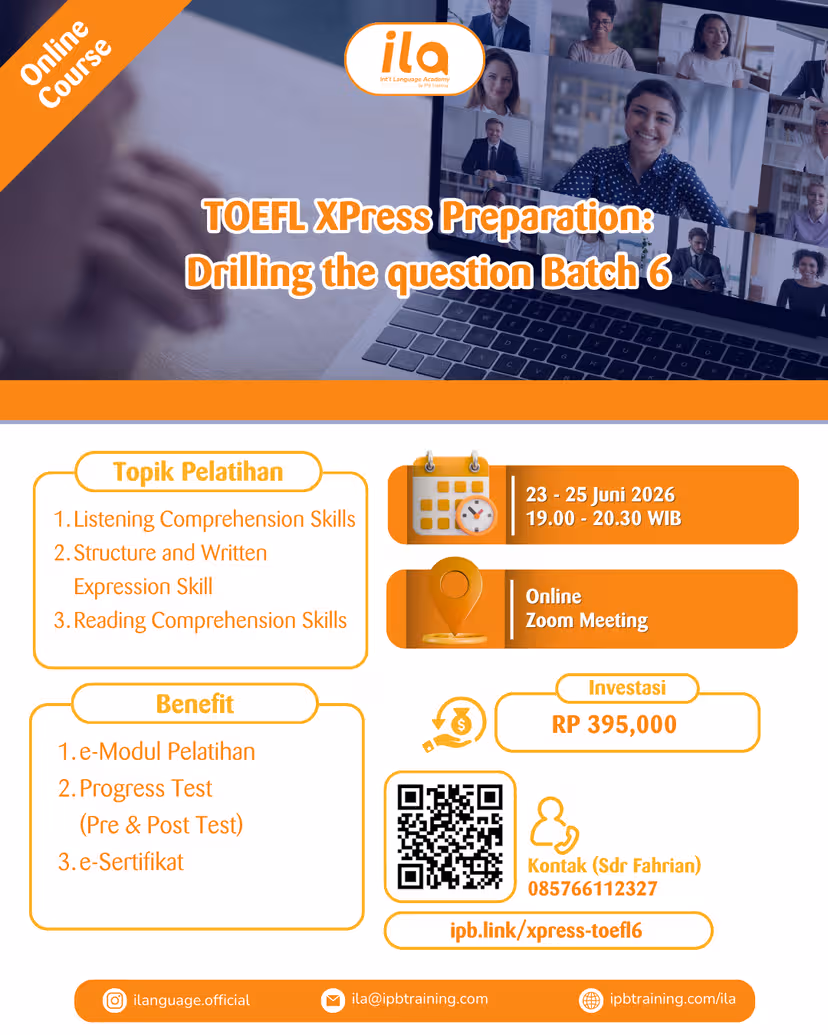 TOEFL XPress Preparation: Drilling the question Batch 6